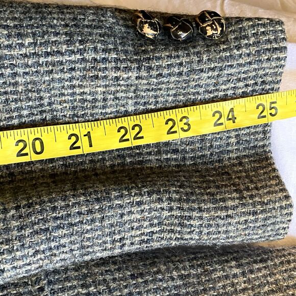 Harris Tweed Vintage Sport Coat Andhurst Gray Check Fleck Scottish Wool 38 40 - Picture 10 of 15